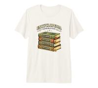 Encyclopedia Generation Vintage Book Lover Premium T-Shirt