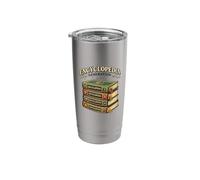 Encyclopedia Generation Vintage Book Lover Stainless Steel Insulated Tumbler