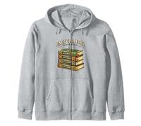 Encyclopedia Generation Vintage Book Lover Zip Hoodie