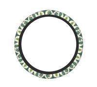 Encyclopedia of Ferns Printed Elastic Protective Cover Steering Wheel Trim Cover Suitable For SUVs And Trucks