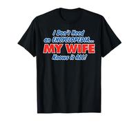 ENCYCLOPEDIA WIFE FUNNY SARCASTIC EDGY T-Shirt