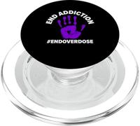 End Addiction | Purple Ribbon | Overdose Awareness PopSockets PopGrip for MagSafe