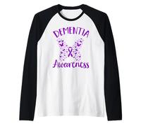 End ALZ Alzheimer Awareness Dementia Awareness Raglan Baseball Tee