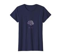 End ALZ Alzheimers Awareness Brain Support Advocate T-Shirt, Women, Navy, M