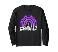 End ALZ Rainbow Alzheimer's Awareness Support Squad Long Sleeve T-Shirt