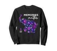 End Alzheimers Elephant Memories Matter Alzheimers Awareness Sweatshirt
