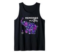 End Alzheimers Elephant Memories Matter Alzheimers Awareness Tank Top