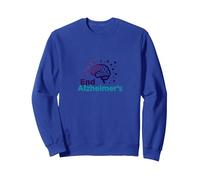End Alzheimer's: Support Brain Health Awareness Sweatshirt, Adult Unisex, Royal Blue, XL