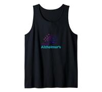 End Alzheimer's: Support Brain Health Awareness Tank Top, Men, Black, M