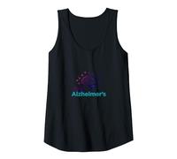 End Alzheimer's: Support Brain Health Awareness Tank Top, Women, Black, M