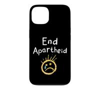 End Apartheid Sad Face Chalk Art Stop Racism Human Rights Case for iPhone 13