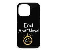 End Apartheid Sad Face Chalk Art Stop Racism Human Rights Case for iPhone 13 Pro