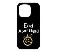 End Apartheid Sad Face Chalk Art Stop Racism Human Rights Case for iPhone 15 Pro