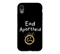 End Apartheid Sad Face Chalk Art Stop Racism Human Rights Case for iPhone XR
