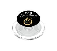 End Apartheid Sad Face Chalk Art Stop Racism Human Rights PopSockets PopGrip for MagSafe