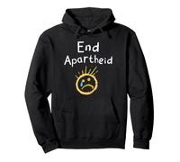 End Apartheid Sad Face Chalk Art Stop Racism Human Rights Pullover Hoodie