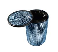 End Brilliant Pattern Automotive Ashtray with Thermal Protect & 1 Hand Operate Vehicle Accessory for Travel Car Accessories
