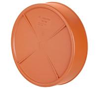 End Cap 200mm Underground Drainage Pipe Sewerage Pipe Cap Blanking Plug Stop End Orange