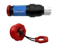 End Cap compatible with Sawyer Squeeze Filter, Low Profile with HiViz Lanyard Made in the UK