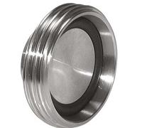 End Cap Rd130 X 1/4'' Stainless Steel EPDM DIN 11851 FDA 21