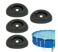 End Caps for Pool Legs, Non-Slip Pool Leg End Caps Foundations for Ground Stability, Weatherproof Swimming Pools Frame Vertical Leg Caps Replacement