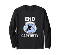 End Captivity Shirt - Free The Orca Whales T-Shirt Apparel Long Sleeve T-Shirt