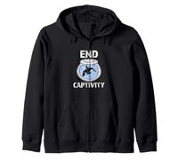 End Captivity Shirt - Free the Orca Whales T-Shirt apparel Zip Hoodie
