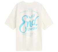 END. Coastal Fish Bar By The Sea T-Shirt Ecru