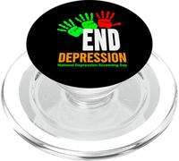 End Depression Shirt - Mental Health Awareness PopSockets PopGrip for MagSafe