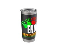 End Depression Shirt - Mental Health Awareness Stainless Steel Insulated Tumbler