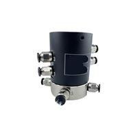 End face air Slip Ring 360 Degree Rotary Joint 24681012 Passage Precision Combination Integrated Guide(4 in 4 Out G1/8 Teeth/Outer 56-Q4P01)