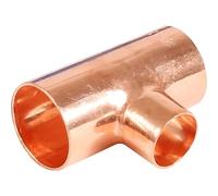 End Feed Reducing Tee 22 x 22 x 15mm, 2 in Pack