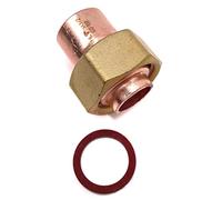 End Feed Straight Tap Connector - 15mm x 1/2" BSP