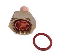 End Feed Straight Tap Connector - 15mm x 3/4" BSP - Pack of 2