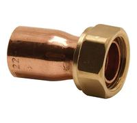 End Feed Straight Tap Connector 22mm x 3/4", 1 in Pack