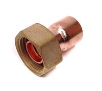 End Feed Straight Tap Connector - 22mm x 3/4" BSP - Pack of 2