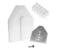 End-Fix Conservatory Roof End Cap Replacement Kit (10 Pack) - White