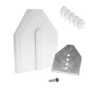 End-Fix Conservatory Roof End Cap Replacement Kit (5 Pack) - White