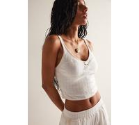 End Game Pointelle Corset Cami at Free People in Sugar Swizzle, Size: XS - female