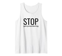 End Gerrymandering Now Fair Maps and Votes Real Democracy Tank Top