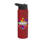 End Gun Violence Enough No More Guns Anti-Guns Gift Stainless Steel Insulated Water Bottle