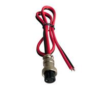 End GX16 2 Pin Female Wiring Cable with Metal Threaded, 1m