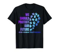 End Human Trafficking Awareness Save Our Children Kids Heart T-Shirt