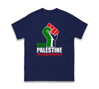 End Israeli Occupation Free Palestine T-Shirt - Palestine Flag T-Shirt - Save Gaza Freedom Protest Apparel Human Rights Activist Gift Unisex Tee Top (Navy, 3 Years)