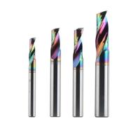 End mill 1 piece 3.175 4 6 8mm CNC single edge solid tungsten carbide alloy end mill, DLC coated milling cutter head(DSA1F-D4.0-L22)