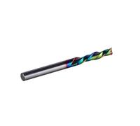 End mill 1 piece DLC coated solid carbide milling cutter 3.1 4 6 8 6.35mm 2 flute spiral milling cutter end mill cut down(DWD2F-D6.0-L42)