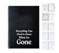 End Of Life Organizer - My Final Wishes Planner, Death Planner | Final Wishes, Experience Journal For Preparation Information Customer Funeral Service Problem Document