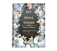 End Of Life Planner - 260g Guided Workbook Journal, Last For Funeral Preferences, Business Affairs Record, Sophisticated Life Plan Manager | Seniors Belongings Will Preparation Important Information