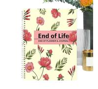 End Of Life Planner - 28cm Offset Paper | Notebook | I'm Dead, Guided End Of Life Arrangements Workbook | Journal Organizer For Possessions Business Affairs
