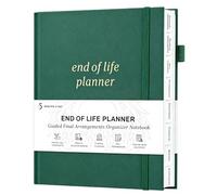 End of Life Planner 7.5" X 9", Dark Green | Guided Estate Planning Organizer with Tabs, Last Wish, Will Preparation, Funeral Planning